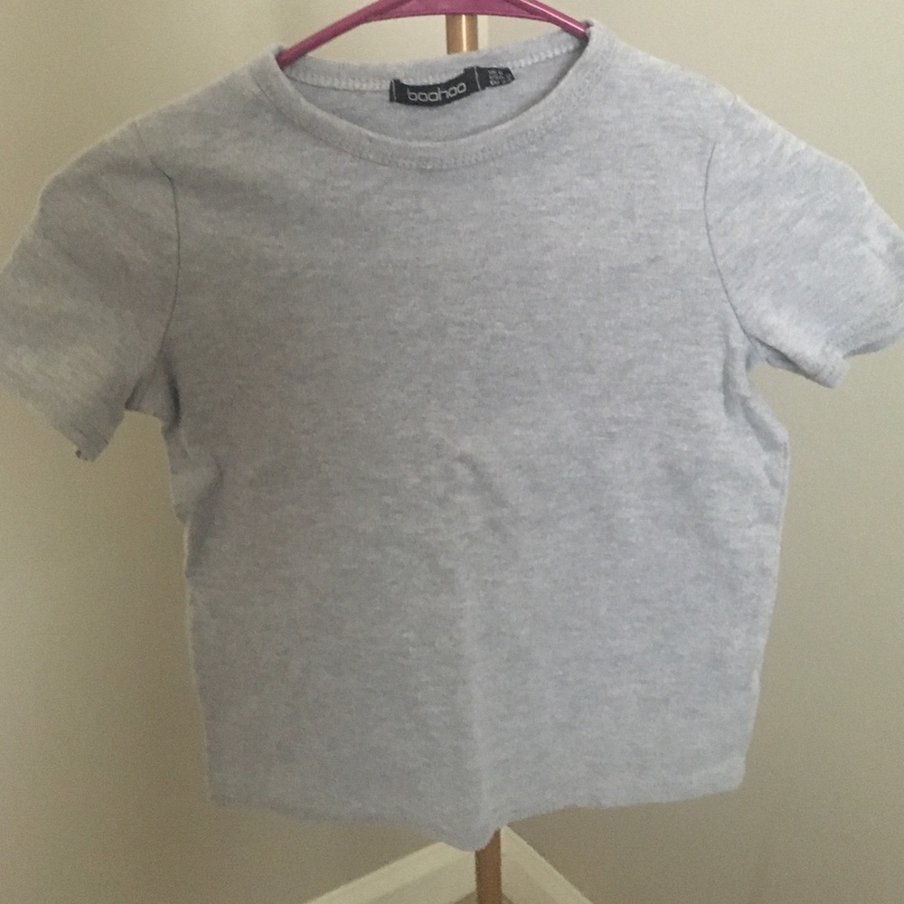 🎉 2 for $14 || Grey Crop Top